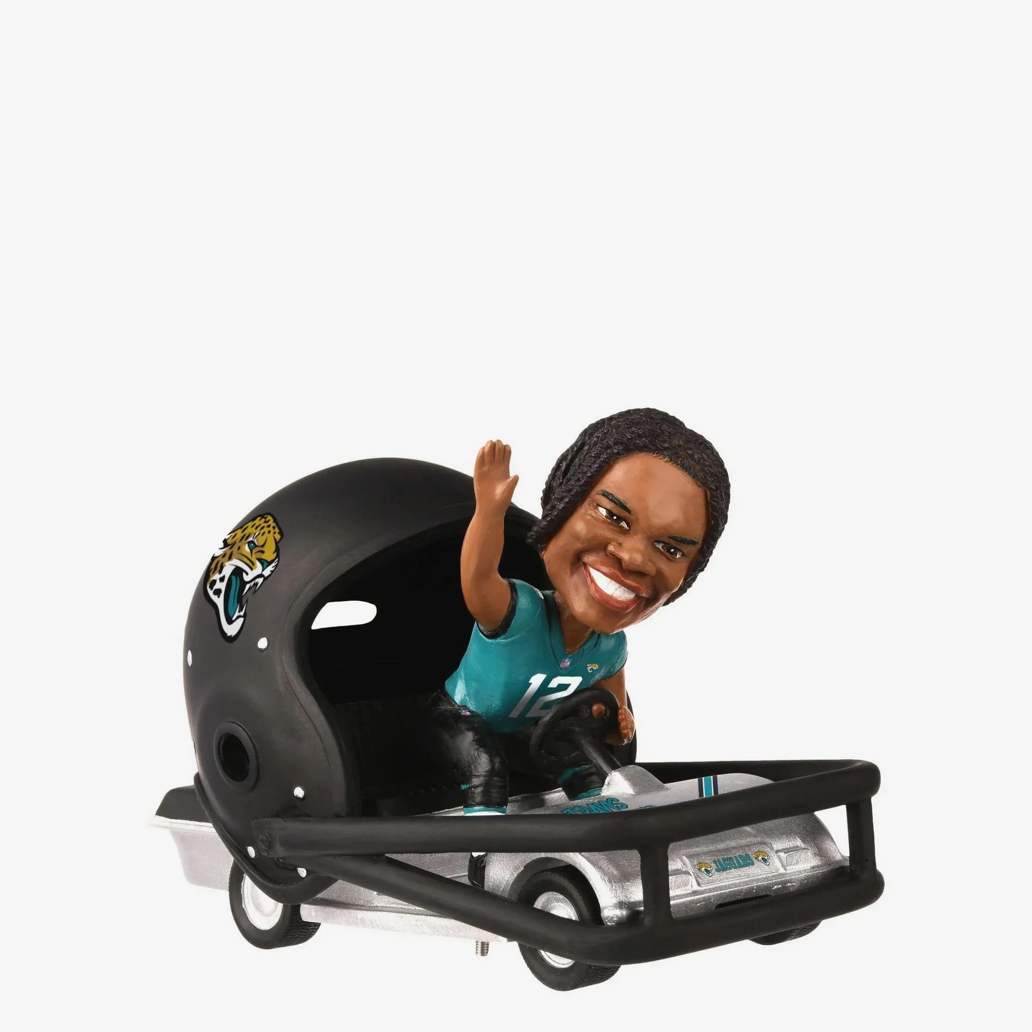 Travis Hunter Jacksonville Jaguars Helmet Cart NFL Football Bobblehead