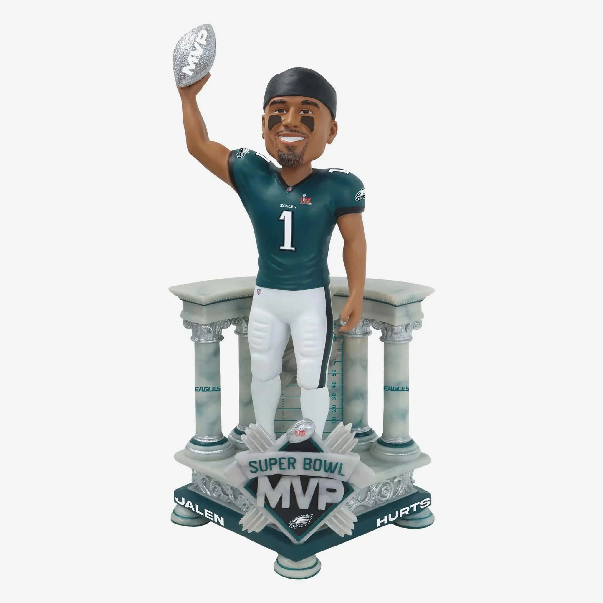 Jalen Hurts Philadelphia Eagles Super Bowl LIX Champions MVP 18 Inch NFL Bobblehead