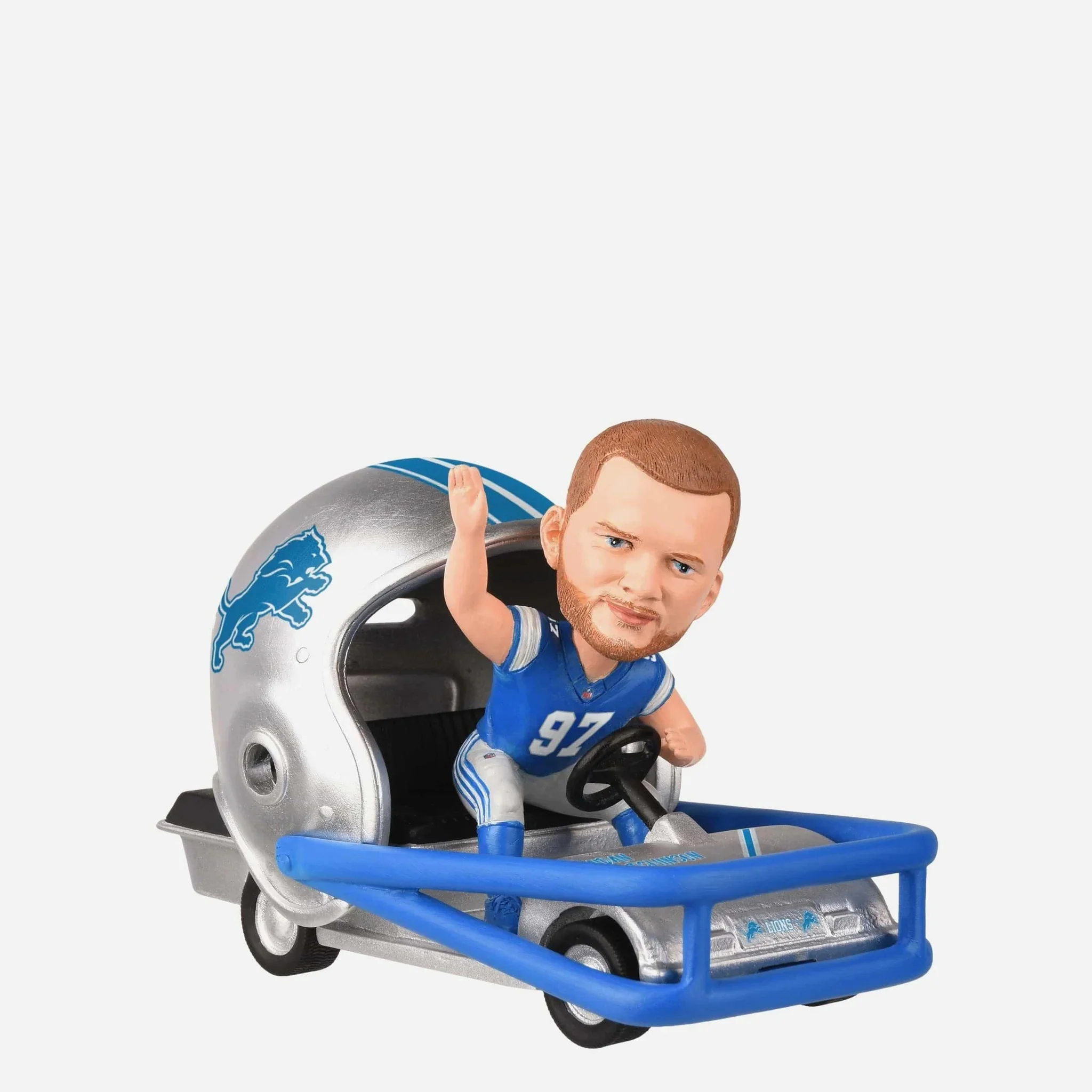 Aidan Hutchinson Detroit Lions Helmet Cart NFL Football Bobblehead