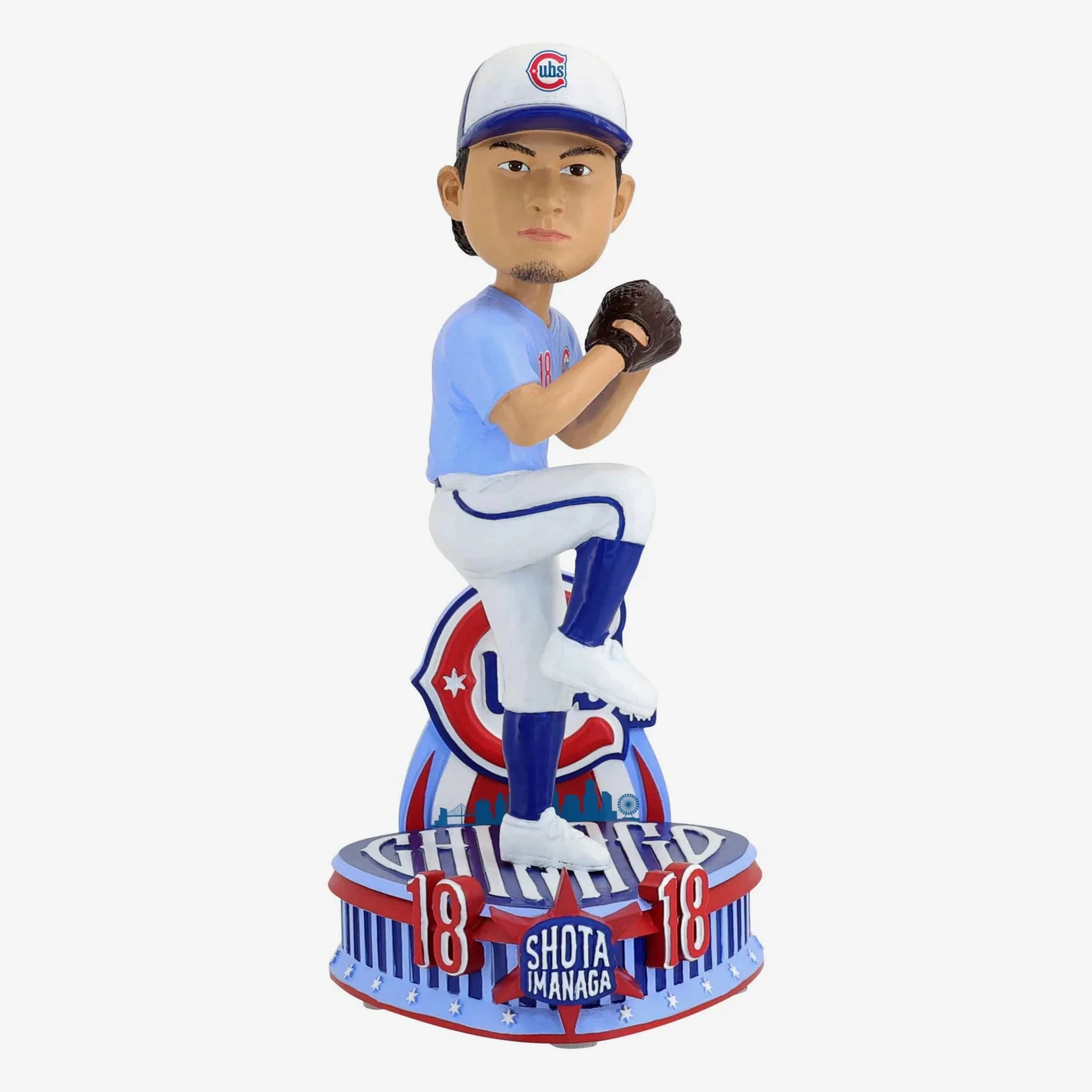 Shota Imanaga Chicago Cubs Baby Blue Alternate Uniform MLB Bobblehead