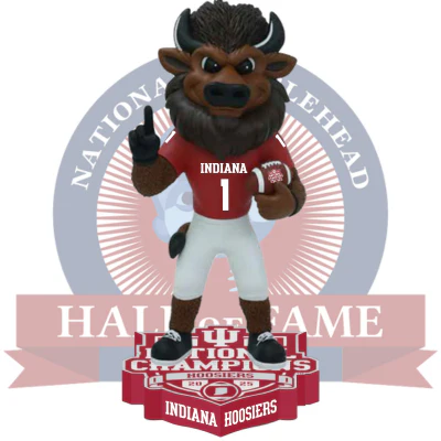 Indiana Hoosiers 2025 CFP National Champions Bobbleheads (Presale)