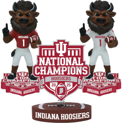Indiana Hoosiers 2025 CFP National Champions Bobbleheads (Presale) - Image 6