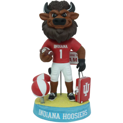 Indiana Hoosiers Hoosier the Bison Welcome to Miami Bobblehead (Presale) - Image 2