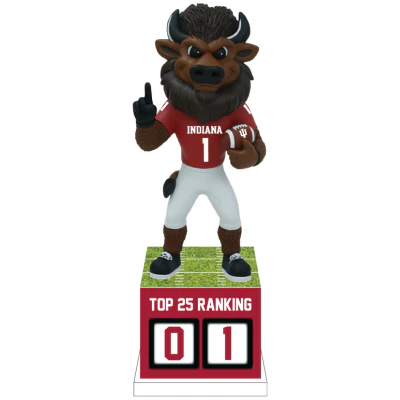 Hoosier the Bison Indiana Hoosiers Football Top 25 Ranking Tracker Bobblehead (Presale) - Image 2