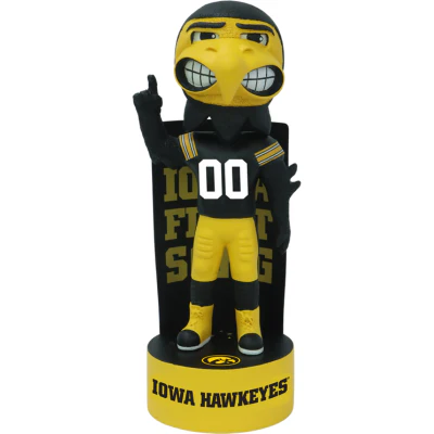 Herky the Hawk Iowa Hawkeyes Mascot School Song Bobblehead - Image 2