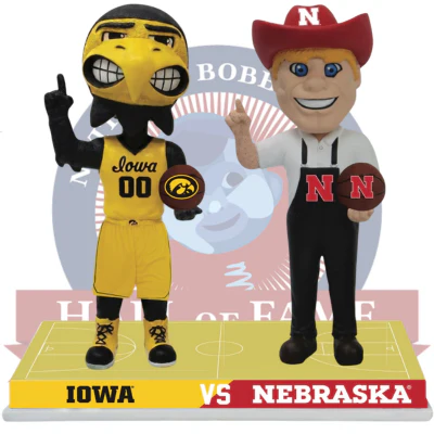 Iowa vs. Nebraska Basketball Rivalry Bobblehead (Presale)