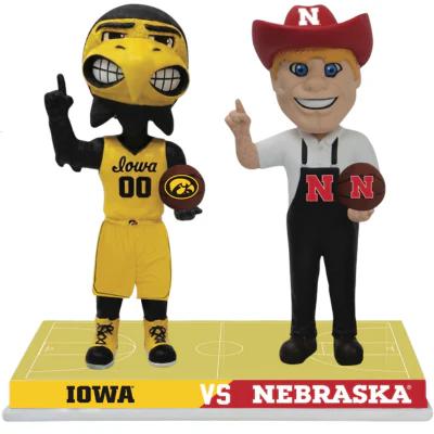 Iowa vs. Nebraska Basketball Rivalry Bobblehead (Presale) - Image 2