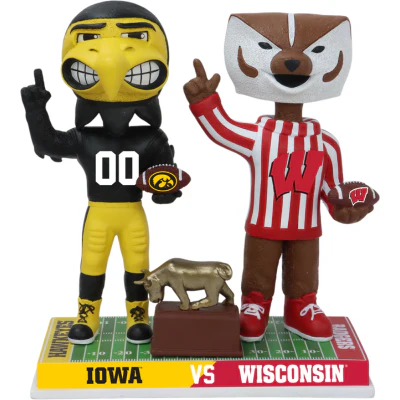 Iowa vs. Wisconsin Football Rivalry Bobblehead - Image 2