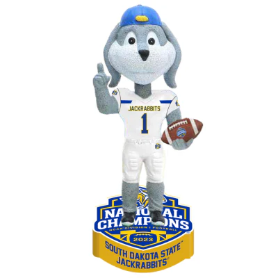 Jack the Jackrabbit South Dakota State Jackrabbits Mascot 2023 FCS Football National Champions Bobbleheads - Image 3