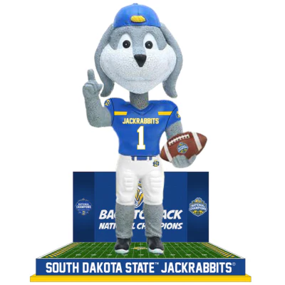 Jack the Jackrabbit South Dakota State Jackrabbits Mascot 2023 FCS Football National Champions Bobbleheads - Image 5