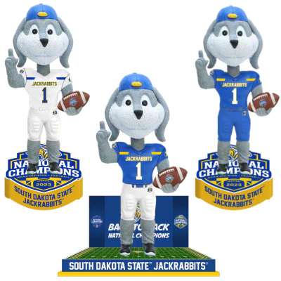 Jack the Jackrabbit South Dakota State Jackrabbits Mascot 2023 FCS Football National Champions Bobbleheads - Image 6