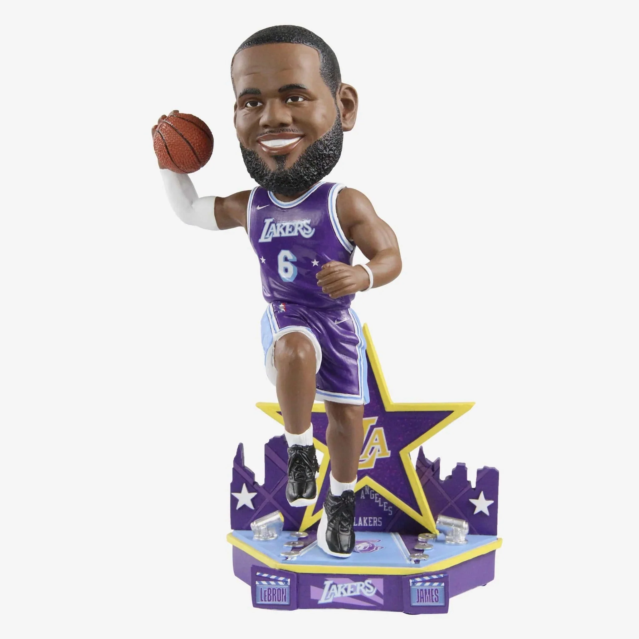 Lebron James Los Angeles Lakers 2022 City Jersey NBA Bobblehead