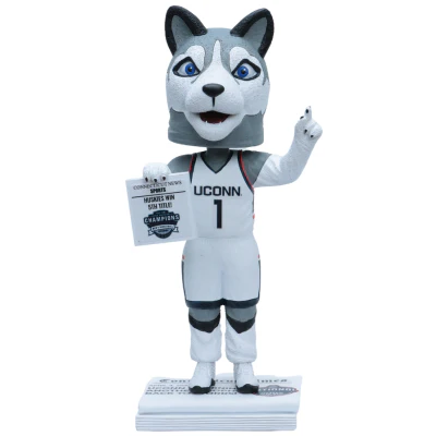 Jonathan the Husky Connecticut Huskies Mascot 2023 NCAA Men's Basketball National Champions Bobbleheads - Image 3