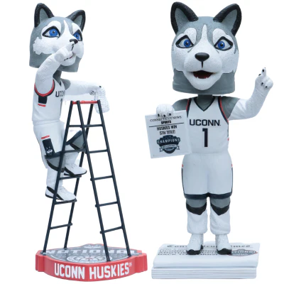 Jonathan the Husky Connecticut Huskies Mascot 2023 NCAA Men's Basketball National Champions Bobbleheads - Image 4