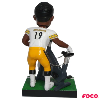 JuJu Smith-Schuster Pittsburgh Steelers Bike Celebration Bobblehead - Image 2