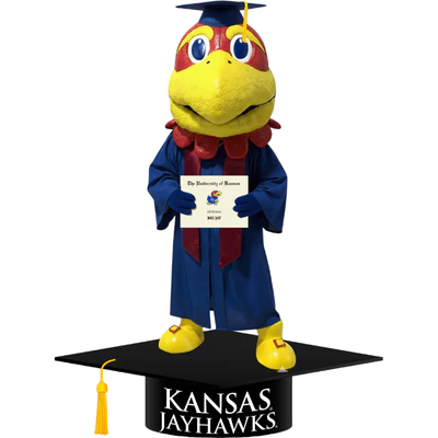 Big Jay Kansas Jayhawks Mascot Graduation Bobblehead (Presale) - Image 2
