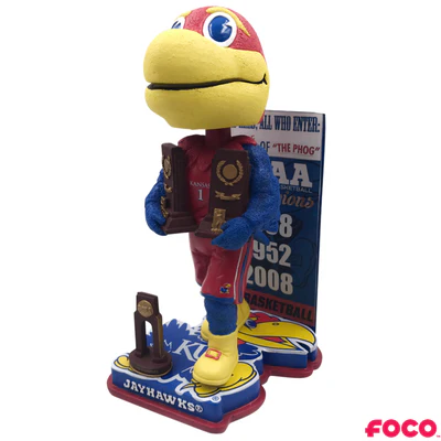 Kansas Jayhawks NCAA College Basketball National Champions Bobblehead - Image 2