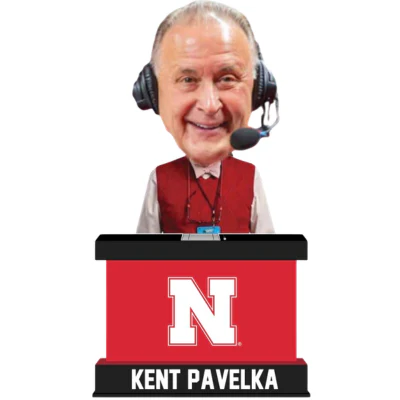Kent Pavelka Nebraska Cornhuskers Talking Bobblehead (Presale) - Image 2