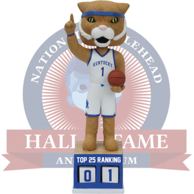 The Wildcat Kentucky Wildcats Basketball Top 25 Ranking Tracker Bobblehead
