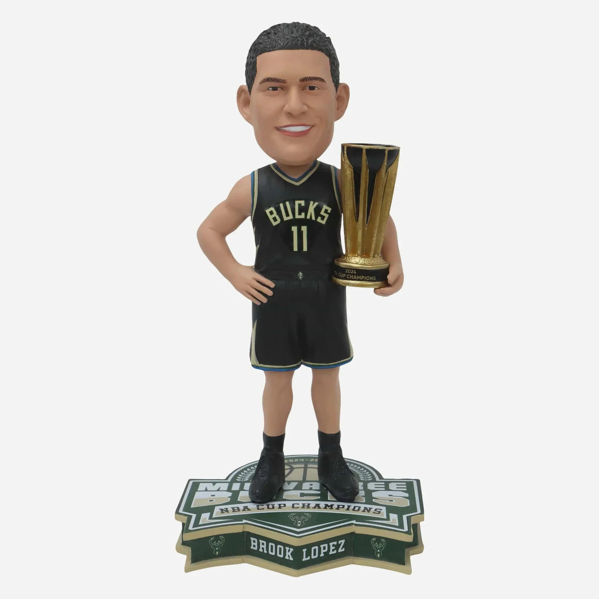 Brook Lopez Milwaukee Bucks 2025 NBA Cup Champions NBA Basketball Bobblehead