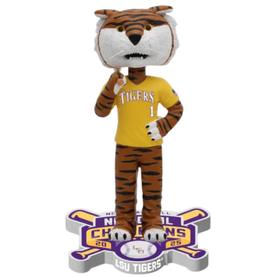 LSU Tigers 2025 Men's College World Series National Champions Bobbleheads - Image 2