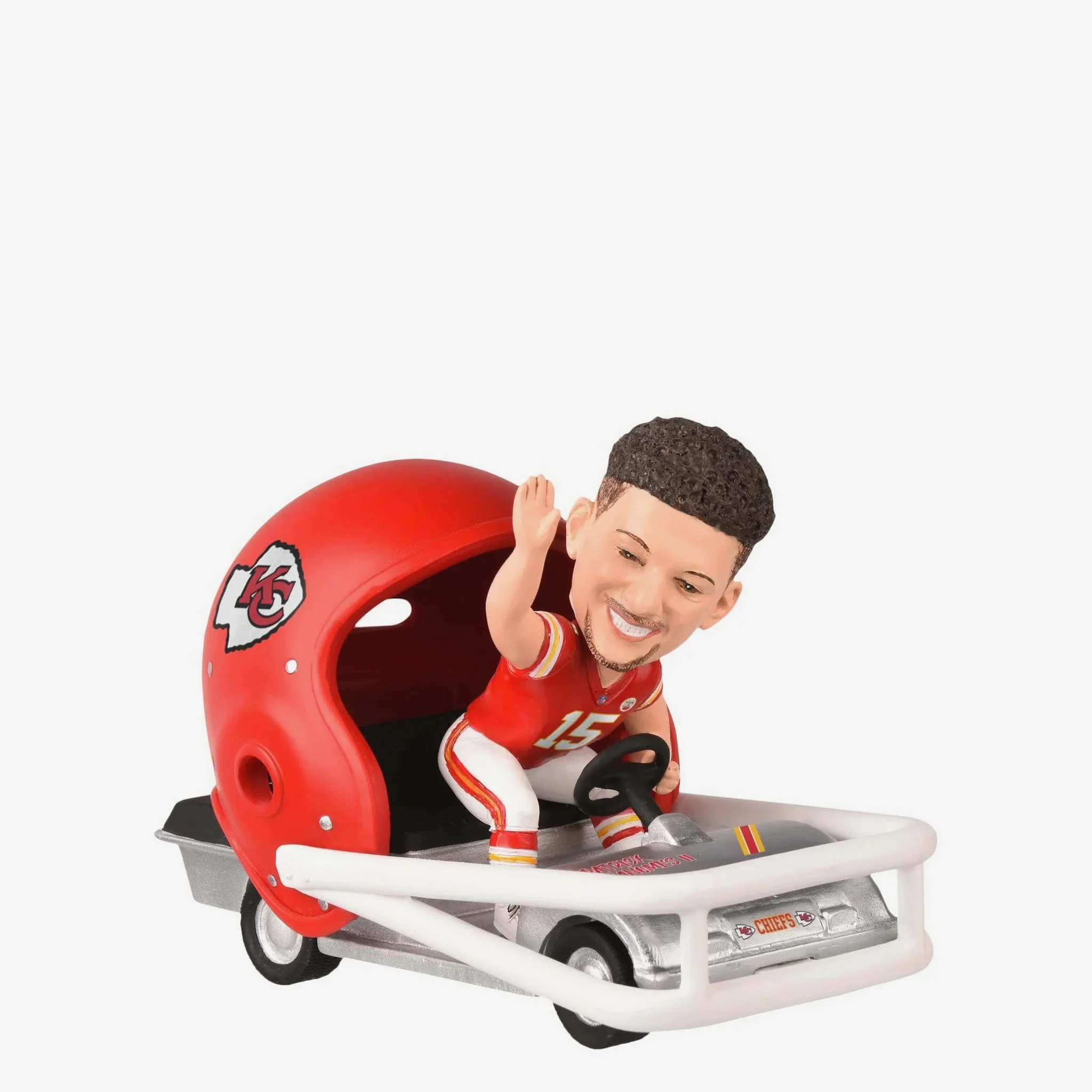 Patrick Mahomes Kansas City Chiefs Helmet Cart NFL Football Bobblehead