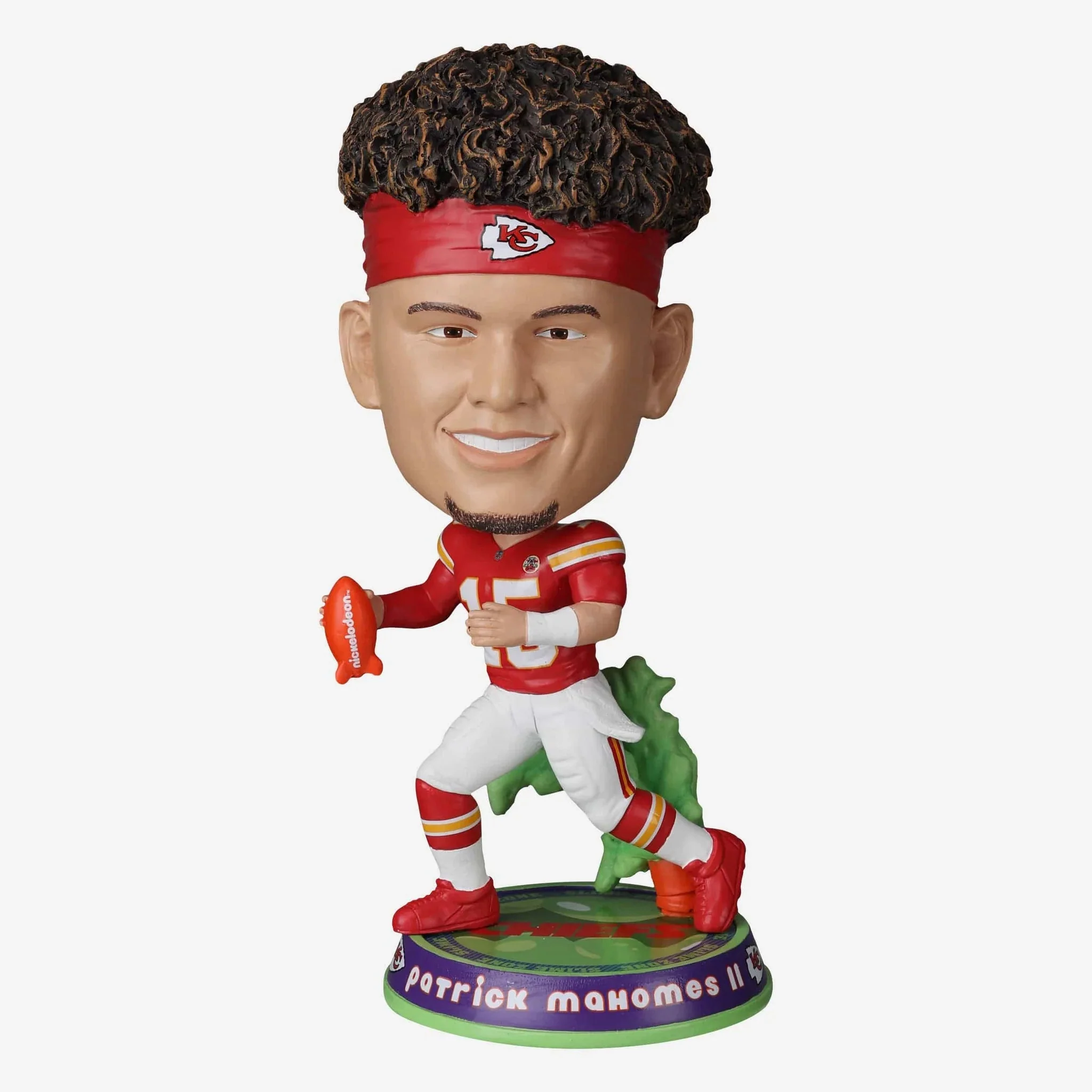 Patrick Mahomes Kansas City Chiefs Nickelodeon Glow In The Dark Bighead Bobblehead NFL