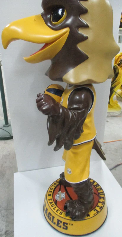 3 Foot Marquette Golden Eagles Mascot Bobblehead - Image 4