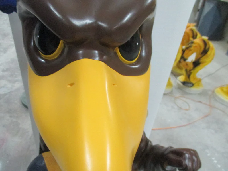 3 Foot Marquette Golden Eagles Mascot Bobblehead - Image 7