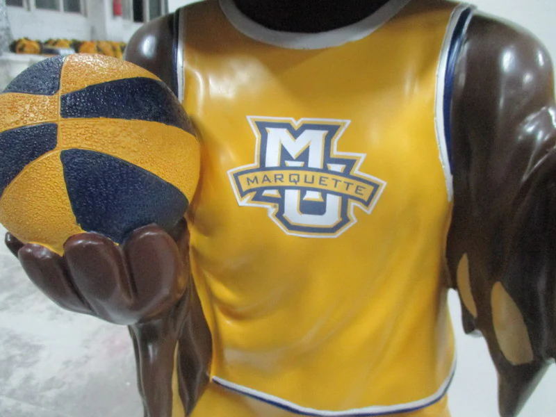 3 Foot Marquette Golden Eagles Mascot Bobblehead - Image 8