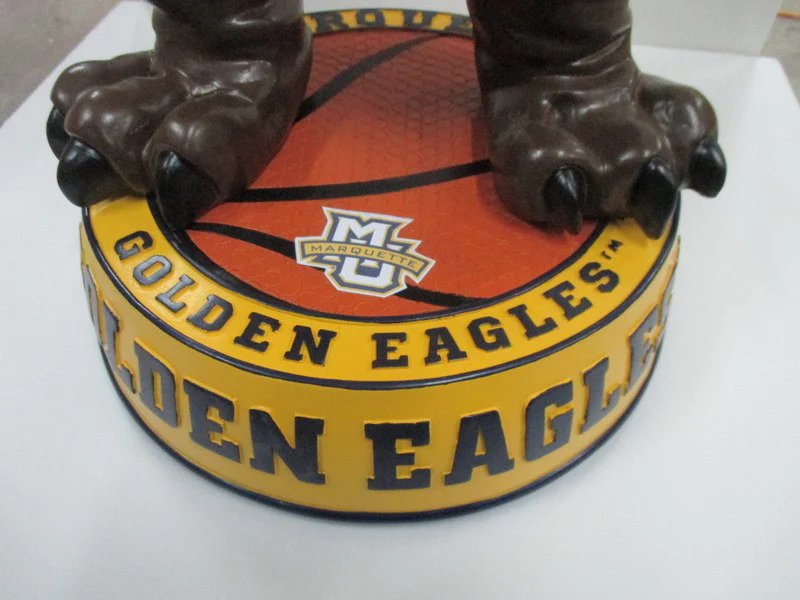 3 Foot Marquette Golden Eagles Mascot Bobblehead - Image 9