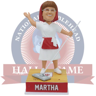 Martha the Mop Lady Indiana Hoosiers Talking Bobblehead