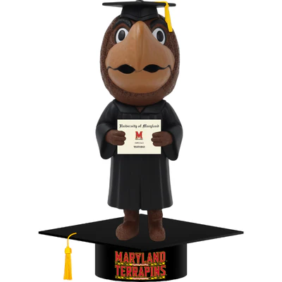 Testudo Maryland Terrapins Mascot Graduation Bobblehead (Presale) - Image 2