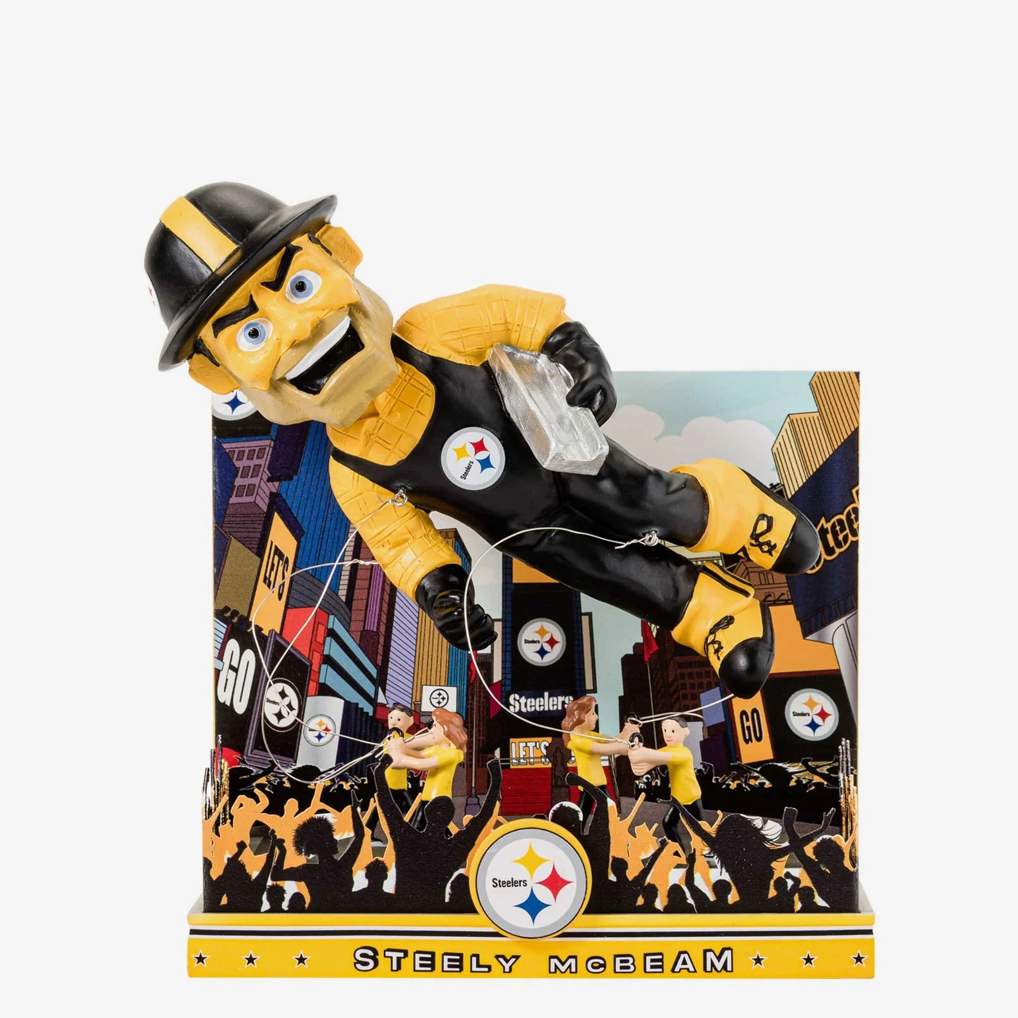 Steely McBeam Pittsburgh Steelers Thanksgiving Mascot NFL Football Bobblehead