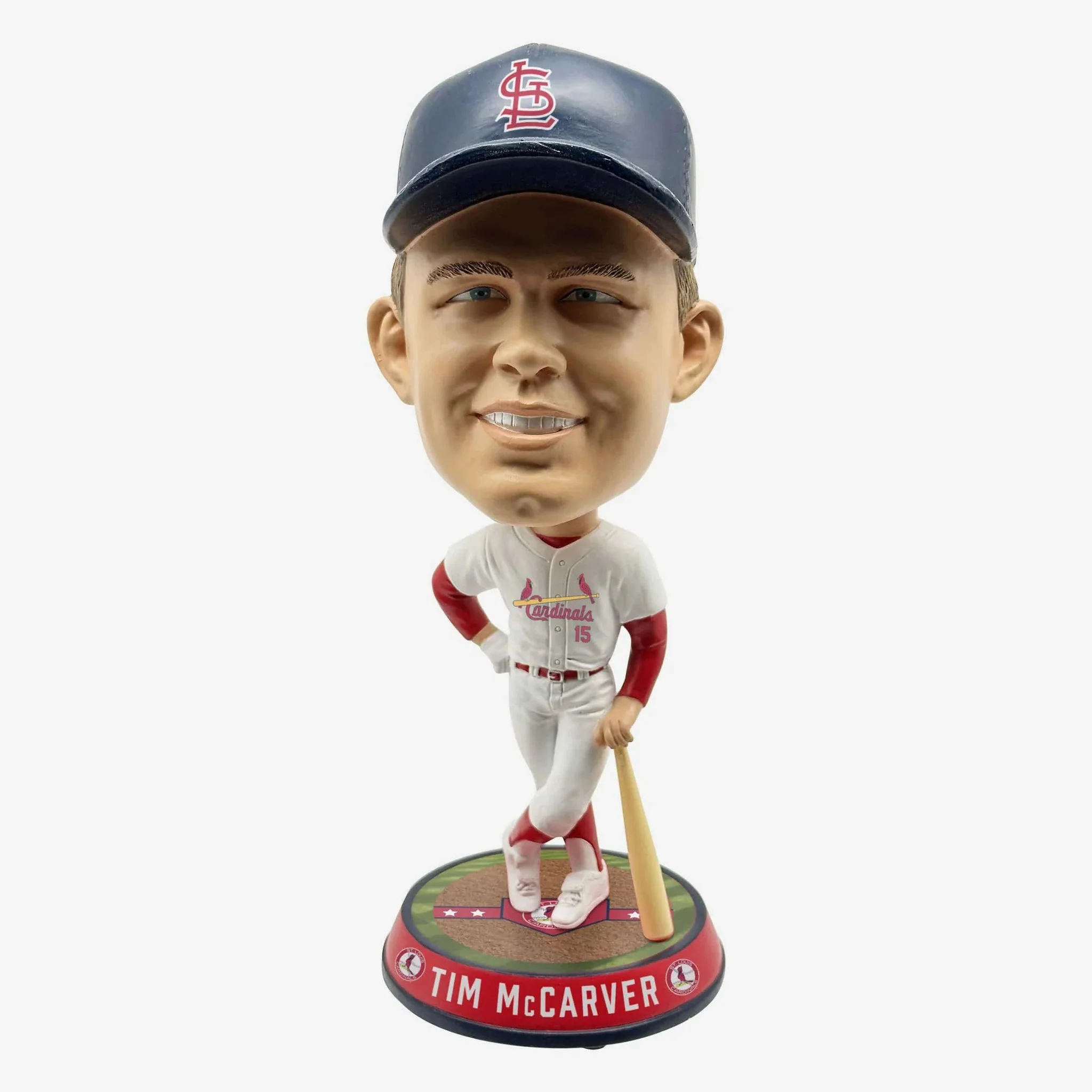 Tim McCaver St. Louis Cardinals Field Stripe Bighead MLB Baseball Bobblehead