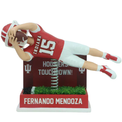 Fernando Mendoza Indiana Hoosiers Diving Touchdown Bobblehead (Presale) - Image 2
