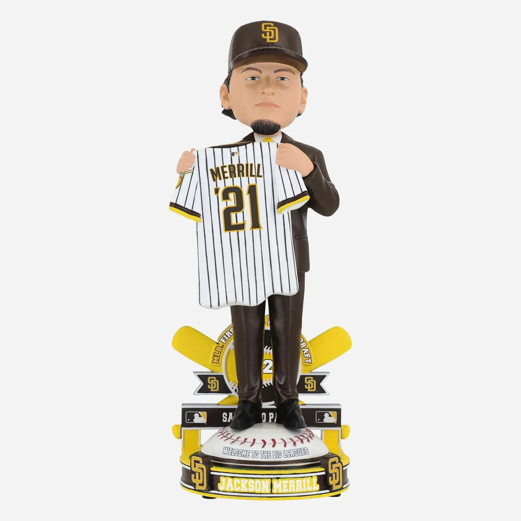 Jackson Merrill San Diego Padres 2021 MLB Draft Pick MLB Bobblehead