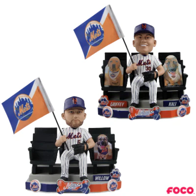 New York Mets Cardboard Cutout Dogs Bobbleheads - Image 4