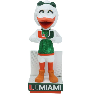Gertrude “Gigi” the Ibis Miami Hurricanes Female Mascot Bobblehead - Image 2