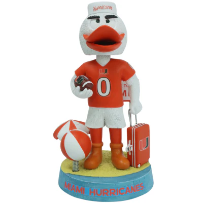 Miami Hurricanes Sebastian the Ibis Welcome to Miami Bobblehead (Presale) - Image 2