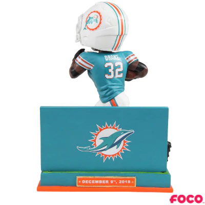 Miami Miracle Miami Dolphins Kenyan Drake Bobblehead - Image 5