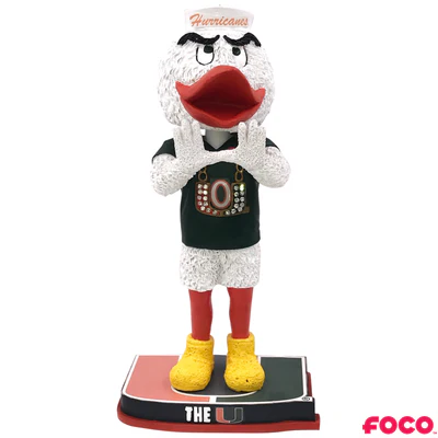 Miami Hurricanes Turnover Chain Bobblehead - Image 2