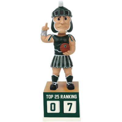 Michigan State Spartans Basketball Top 25 Ranking Tracker Bobblehead - Image 2