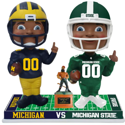 Michigan vs. Michigan State Football Rivalry Bobblehead (Presale) - Image 2