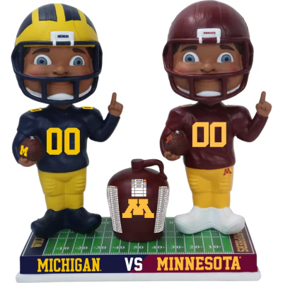 Michigan vs. Minnesota Football Rivalry Bobblehead - Image 3