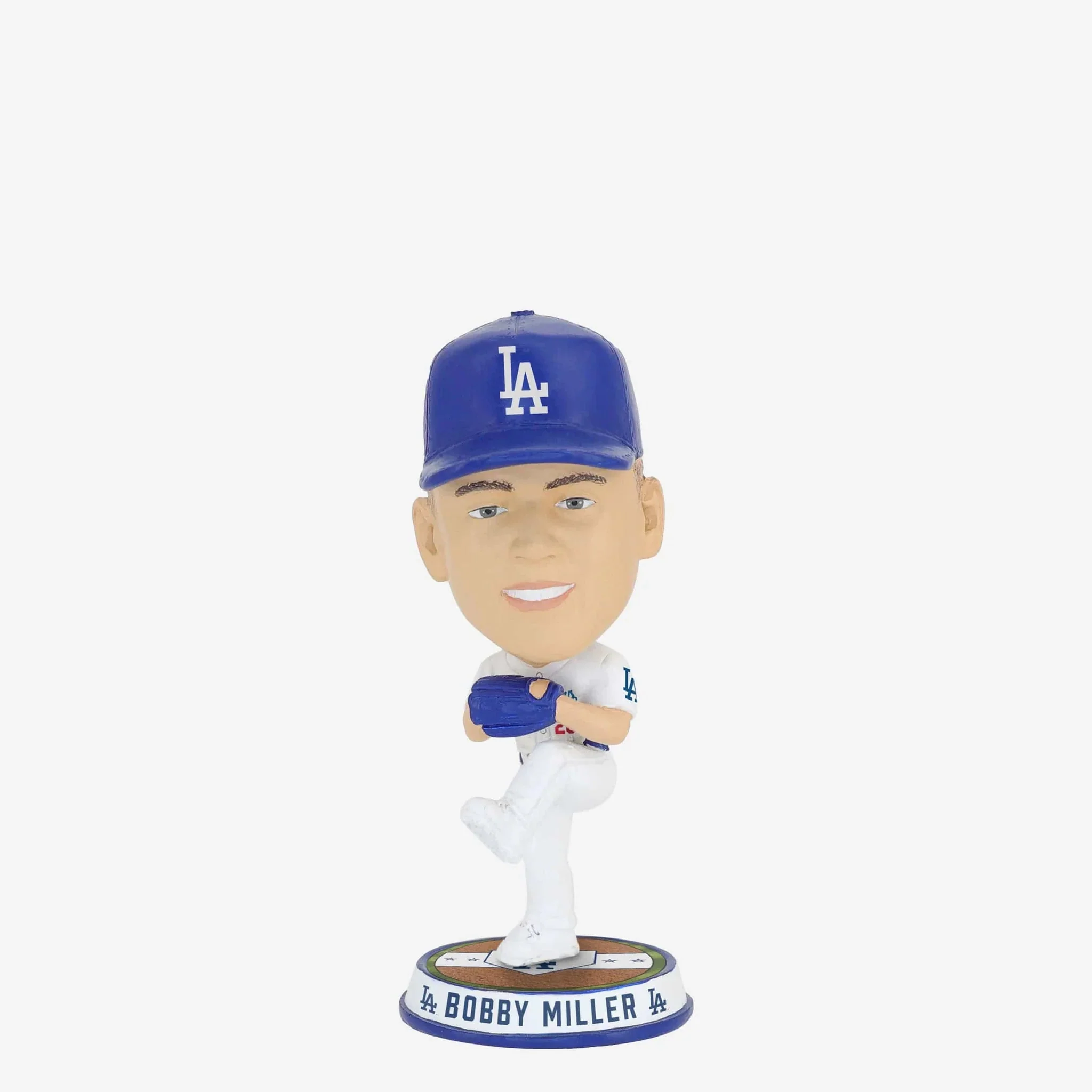 Bobby Miller Los Angeles Dodgers Field Stripe Mini Bighead MLB Bobblehead