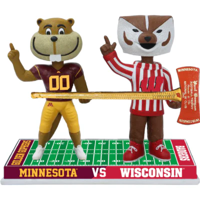 Minnesota vs. Wisconsin Football Rivalry Bobblehead (Presale) - Image 2