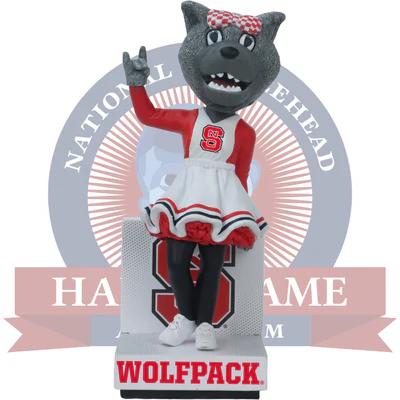 Ms. Wuf NC State Wolfpack Mascot Bobblehead