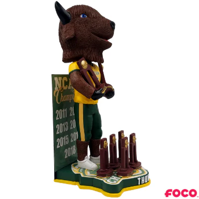 North Dakota State Bison 7-Time National Champions Bobblehead - Image 2