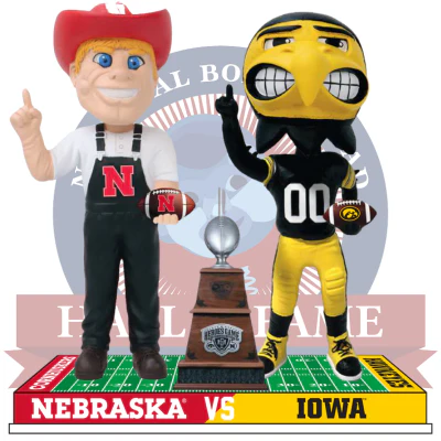 Nebraska vs. Iowa Football Rivalry Bobblehead